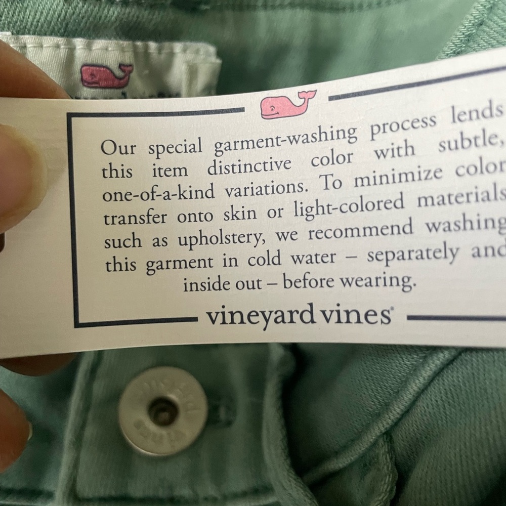 Vineyard Vines High-Rise Jeans in Sage Green - Picture 6 of 8